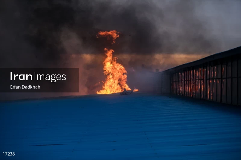 fire in Iran Chasb Company