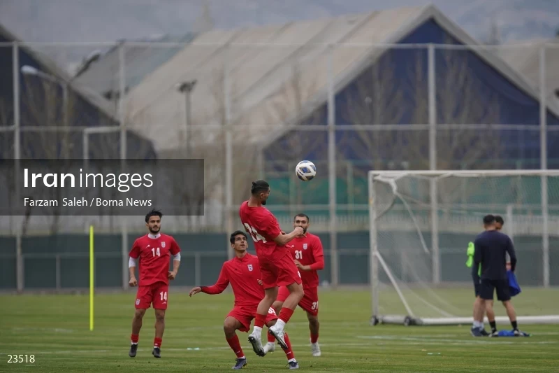 The first training session of the national football team with the presence of Amir Ghalenoei