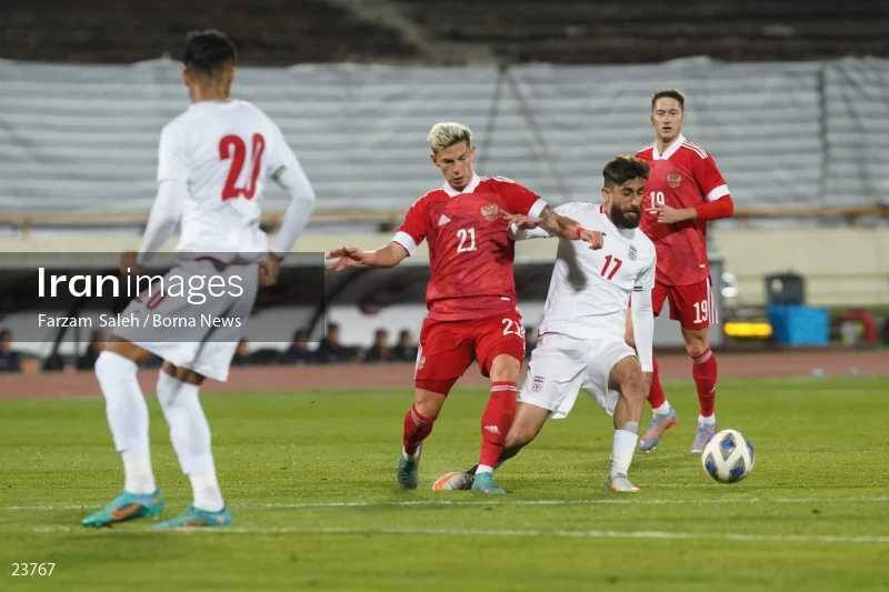 Iran v Russia friendly football match