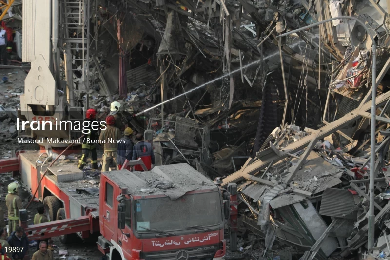Tehran's Iconic Plasco Building Collapses After Fire