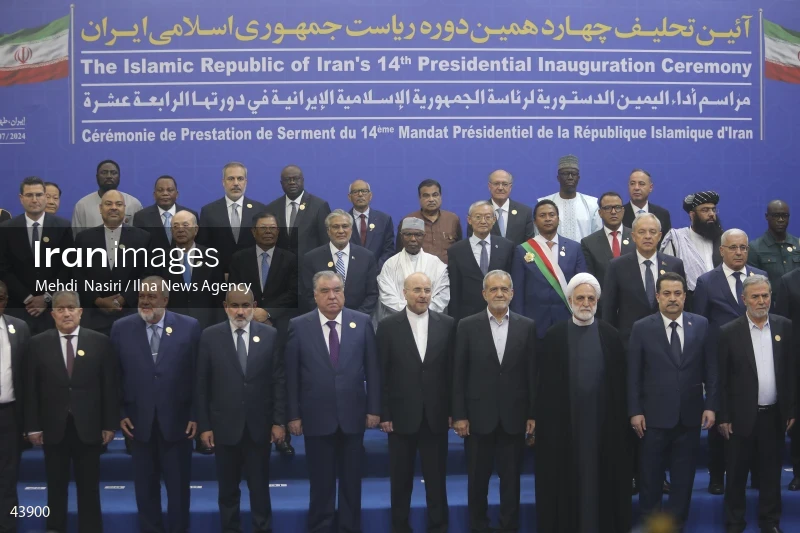 The inauguration ceremony of Iran's 14th presidential term, Masoud Pezeshkian.