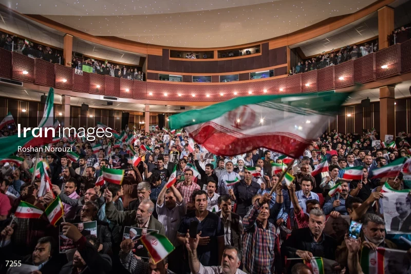 campaign rally in support of Mohammad Bagher Ghalibaf