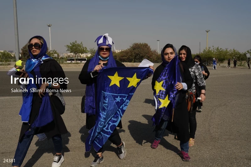 The first attendance of women in the stadium in a match of the Premier Football League of Iran