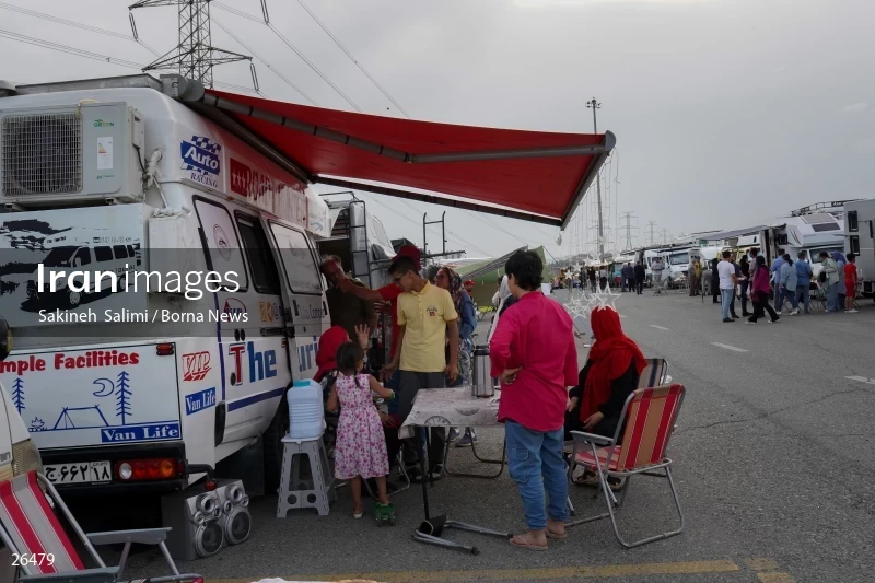 Camper travel cars gathering in Tehran