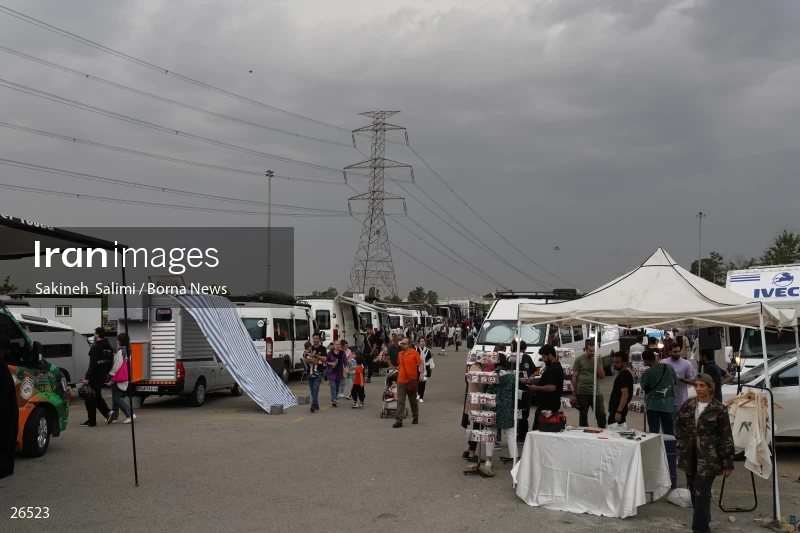Camper travel cars gathering in Tehran