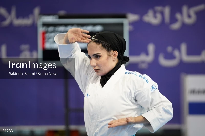 The girls' national karate team selection competition