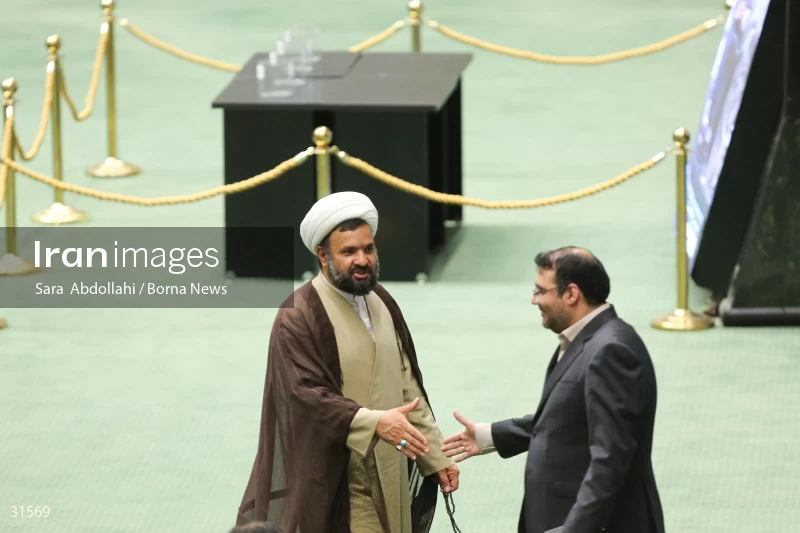 The meeting of Iranian Parliament to review the qualifications of the proposed Minister of Agriculture