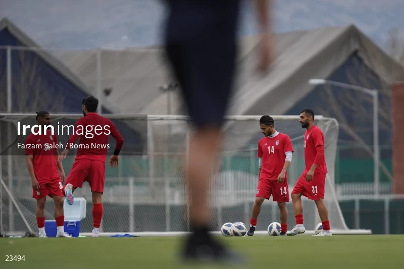 The first training session of the national football team with the presence of Amir Ghalenoei