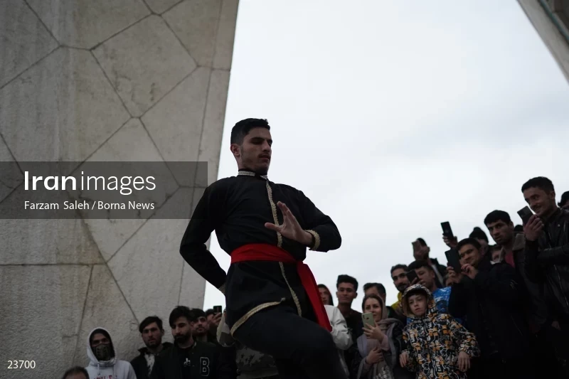 Performing cultural programs in Azadi Square on the occasion of Nowruz