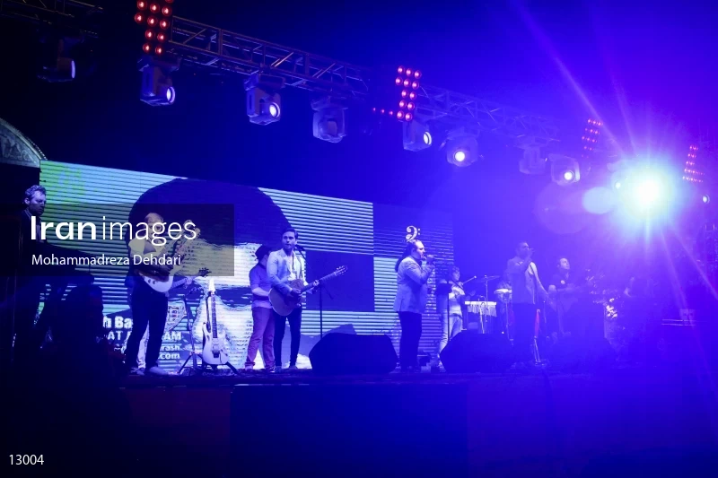 The concert of Seven band in Shiraz