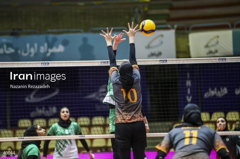 Saipa Tehran Vs. Zob Ahan Isfahan - Women's Volleyball Premier League.