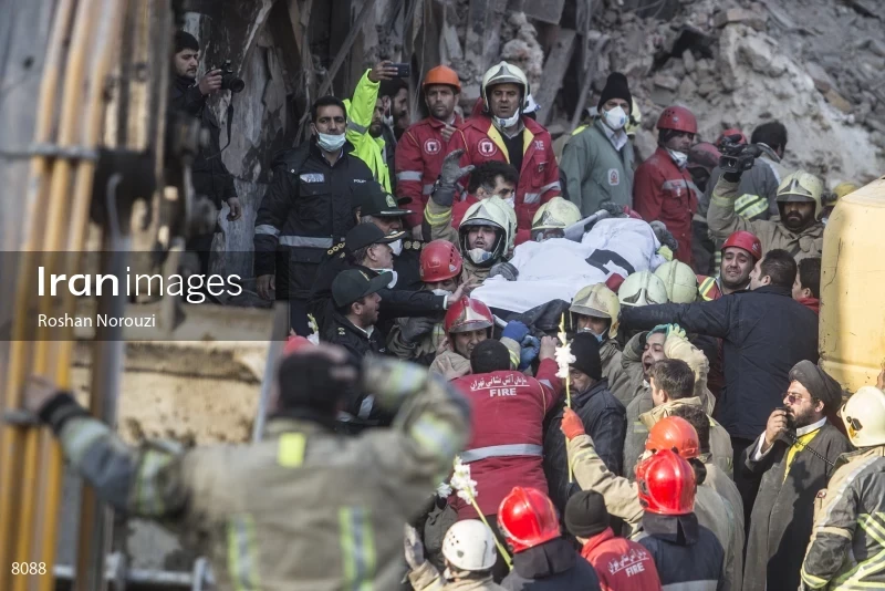 Tehran's Iconic Plasco Building Collapses After Fire