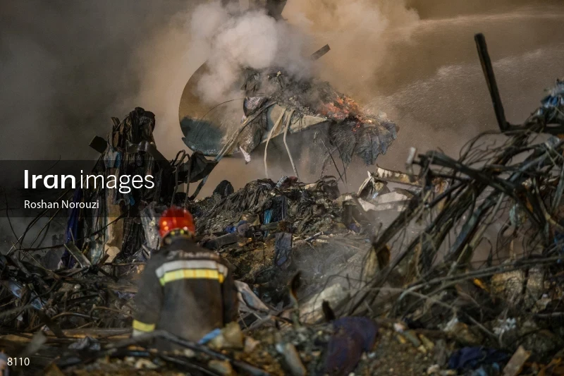 Tehran's Iconic Plasco Building Collapses After Fire
