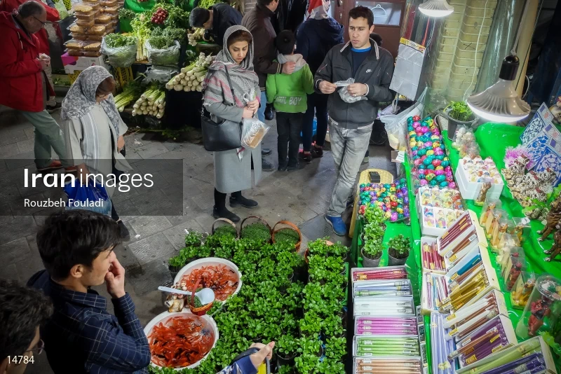 Nowruz at the Tajrish street in Tehran