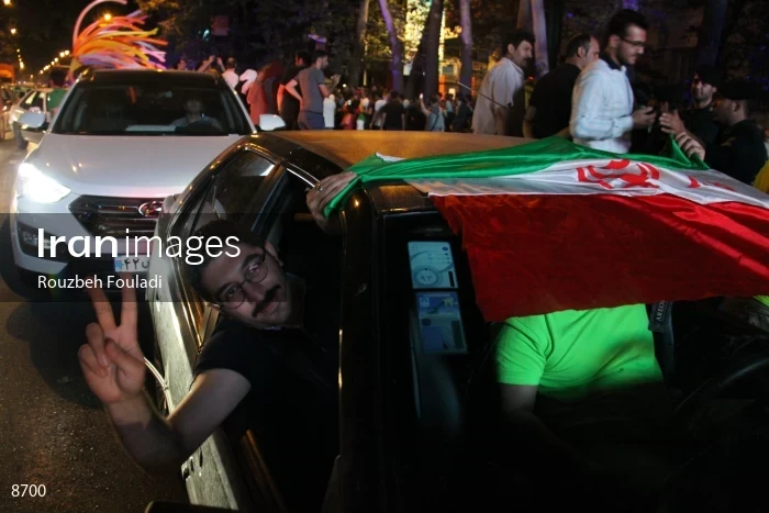 Celebration of nuclear agreement in Iran