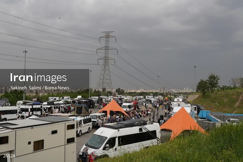 Camper travel cars gathering in Tehran