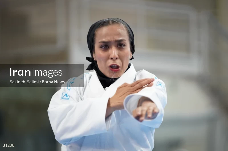 The girls' national karate team selection competition