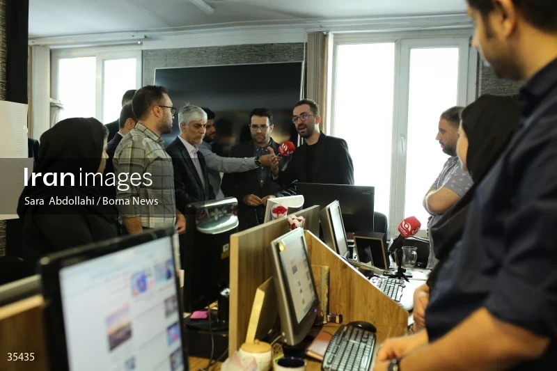 Visit of the Minister of Sports and Youth to the Borna News Agency