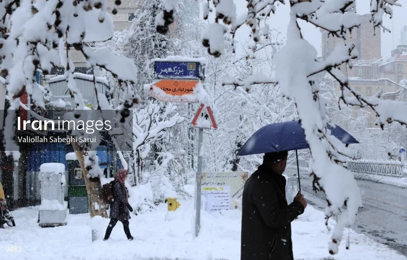 Tehran in snow