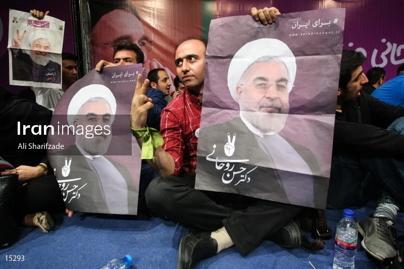 Campaign rally in support of Hassan Rouhani