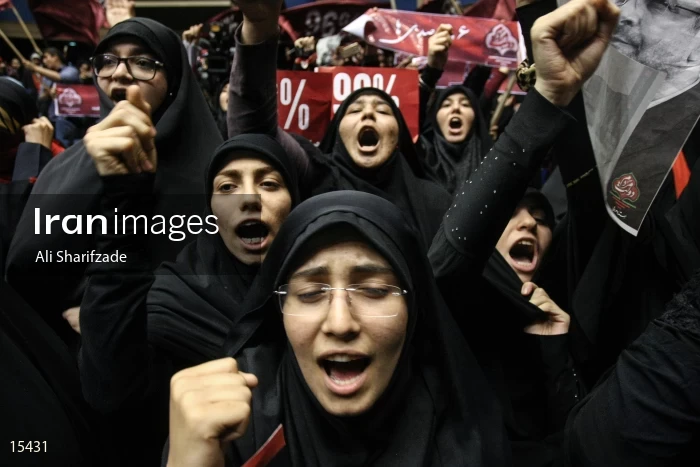 campaign rally in support of Mohammad Bagher Ghalibaf