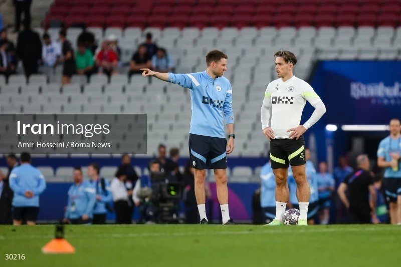 Manchester City training session before the UEFA Champions League Final match