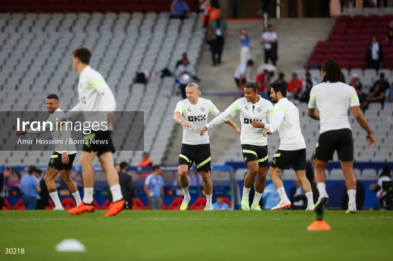 Manchester City training session before the UEFA Champions League Final match