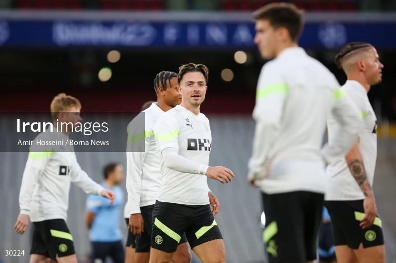 Manchester City training session before the UEFA Champions League Final match