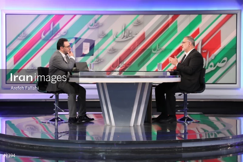 Alireza Zakani on the "Safe Aval (Prime Row)" program on the News Network
