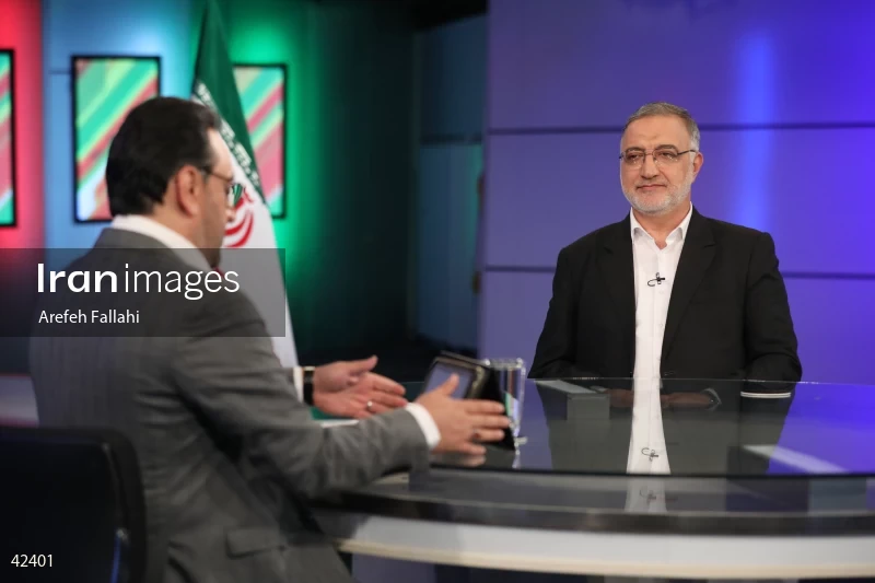 Alireza Zakani on the "Safe Aval (Prime Row)" program on the News Network