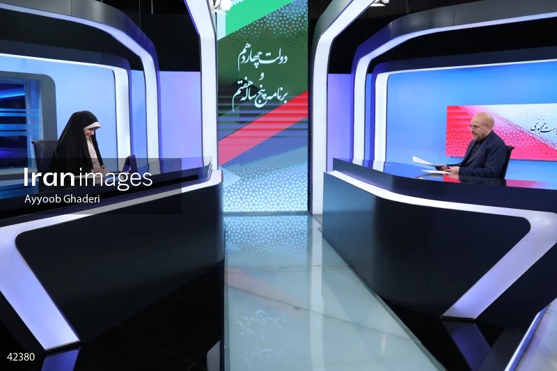 Mohammad Bagher Ghalibaf on the Special News Talk Show on the News Network