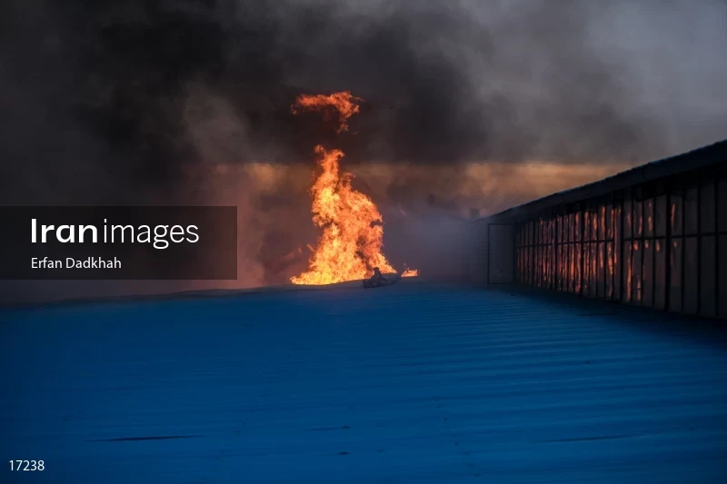 fire in Iran Chasb Company
