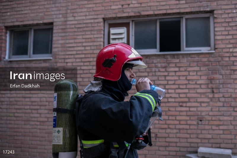 fire in Iran Chasb Company