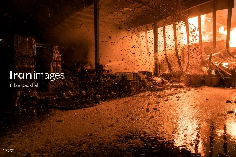 fire in Iran Chasb Company