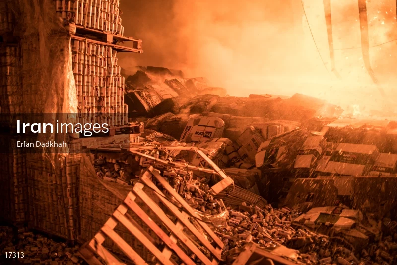 fire in Iran Chasb Company