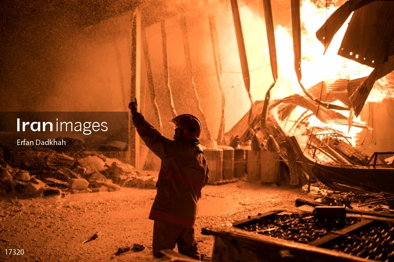 fire in Iran Chasb Company
