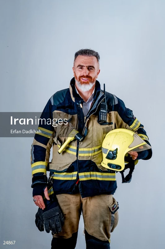 Iranian firefighter