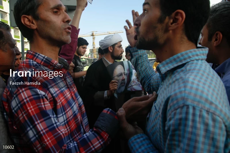Supporters of Presidential candidates in Tehran