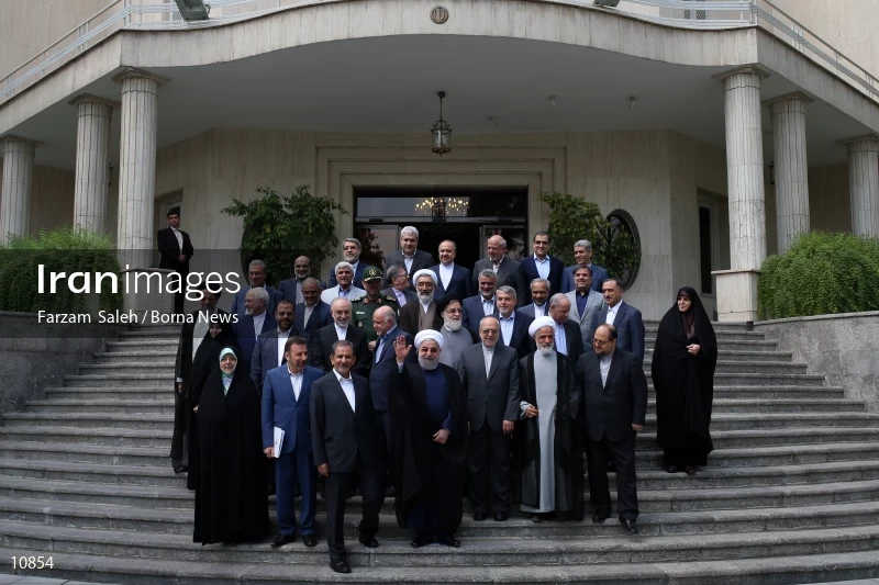 The Last Meeting of Rouhani's First Presidency Cabinet Members