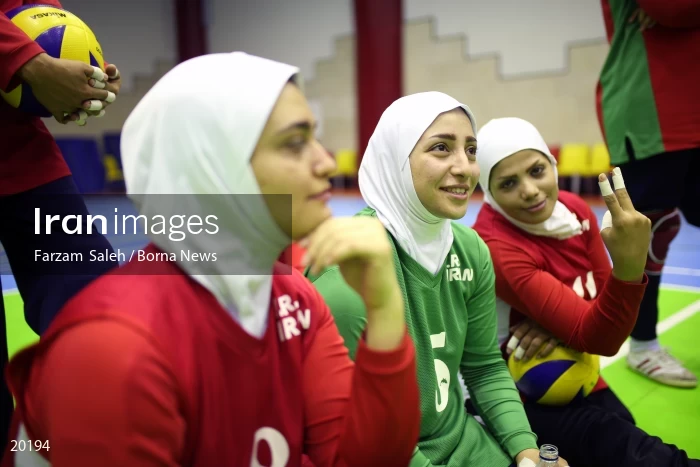 Iranian women’s sitting volleyball team
