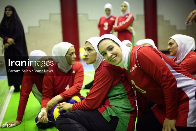 Iranian women’s sitting volleyball team