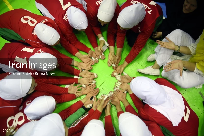Iranian women’s sitting volleyball team