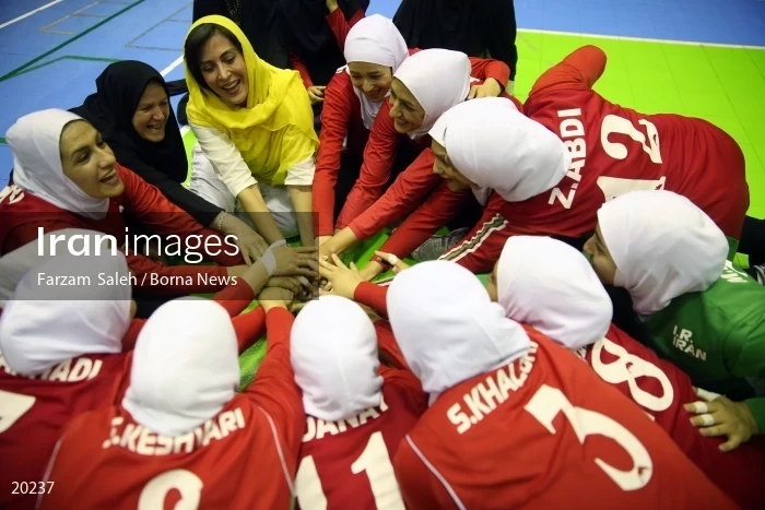 Iranian women’s sitting volleyball team