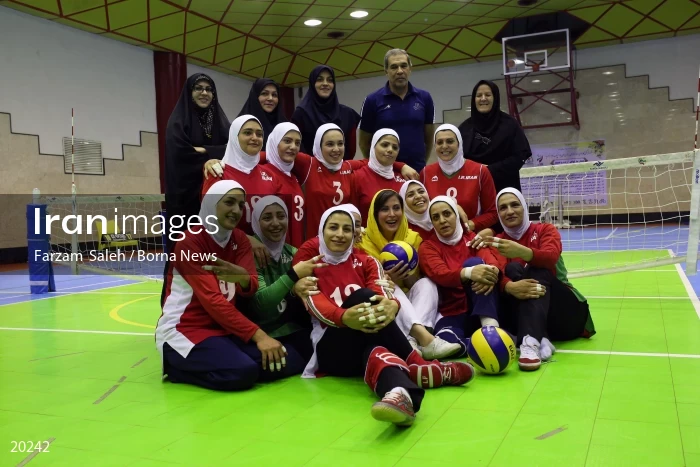 Iranian women’s sitting volleyball team