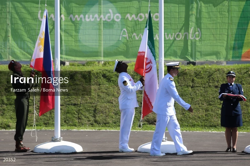 Iran's flag-raising ceremony