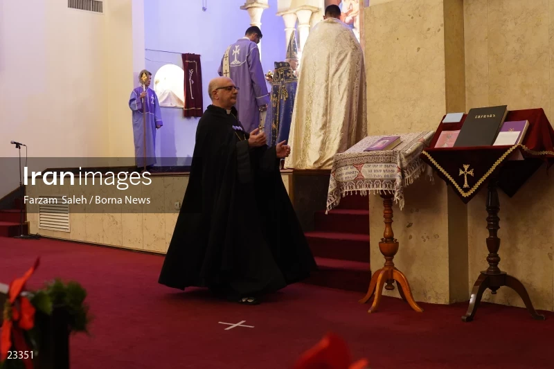The new year ceremony in the Holy Church of Sarkis