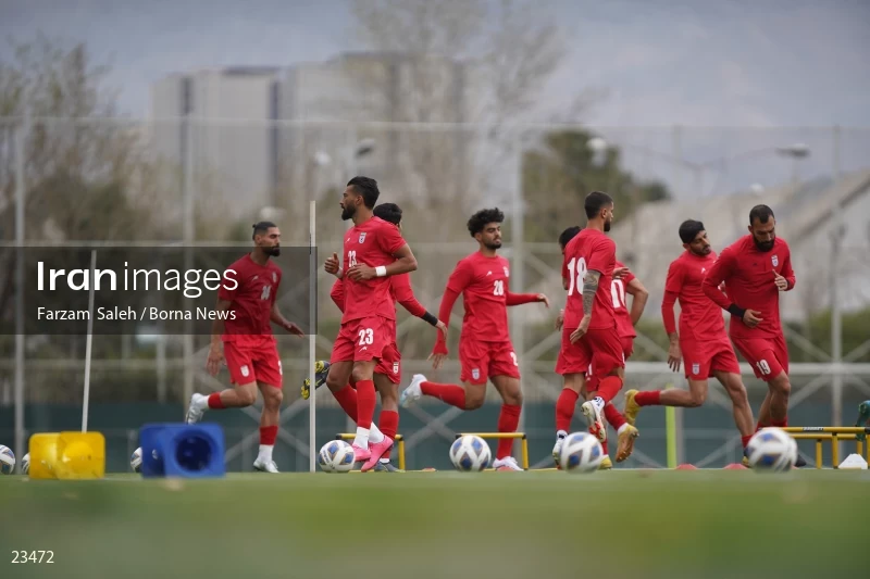 The first training session of the national football team with the presence of Amir Ghalenoei