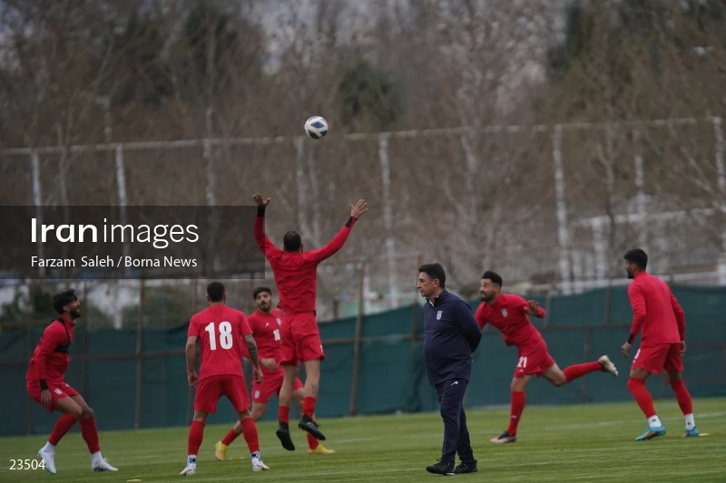 The first training session of the national football team with the presence of Amir Ghalenoei