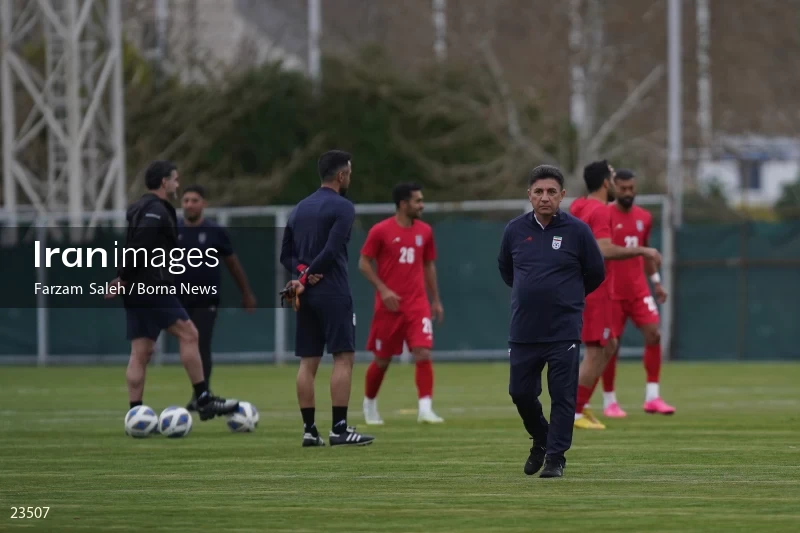 The first training session of the national football team with the presence of Amir Ghalenoei