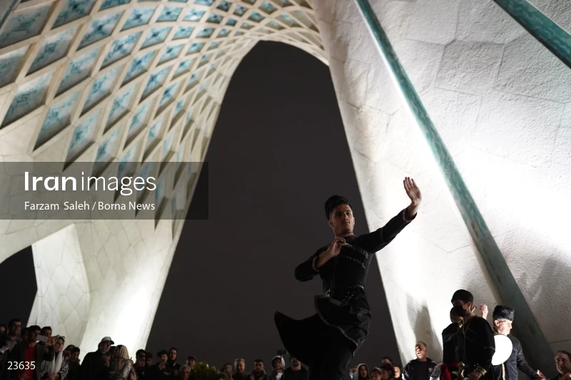 Performing cultural programs in Azadi Square on the first night of spring